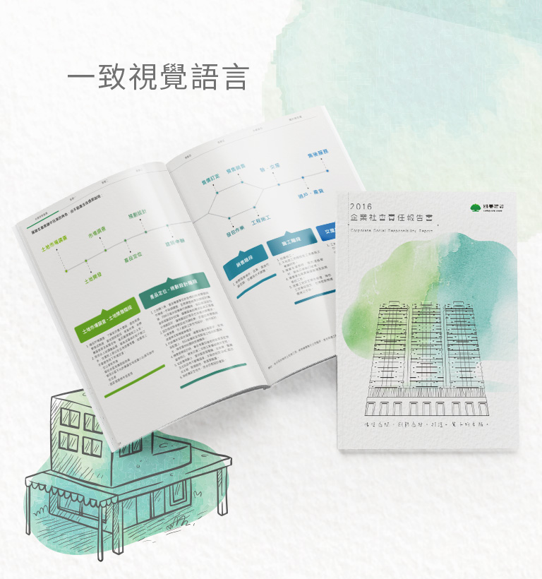 【國泰建設 2016 ESG報告書】一致視覺語言-手機板