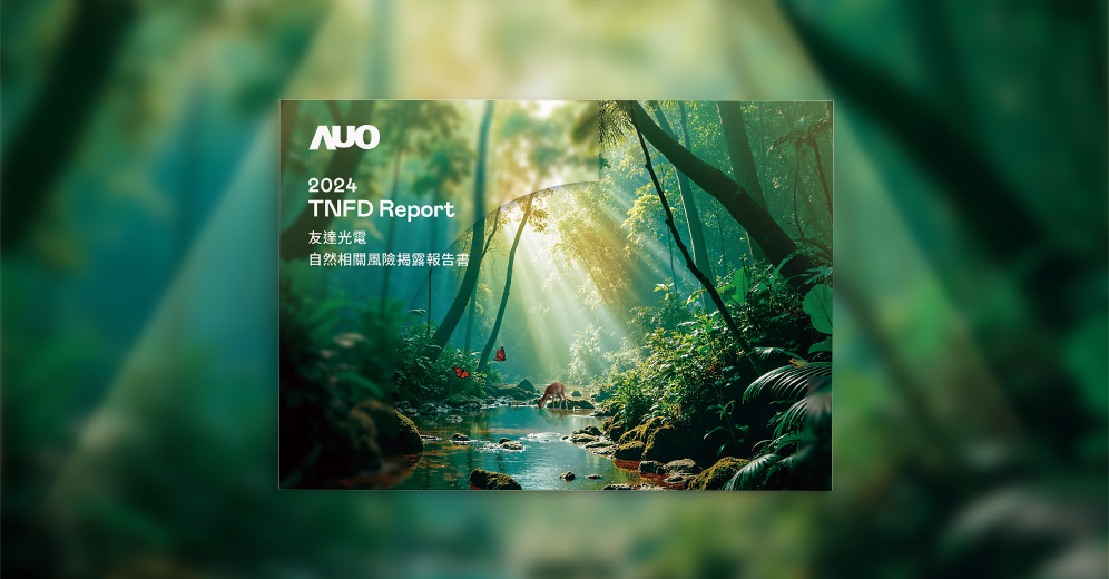友達光電 2024 TNFD 報告書列表圖